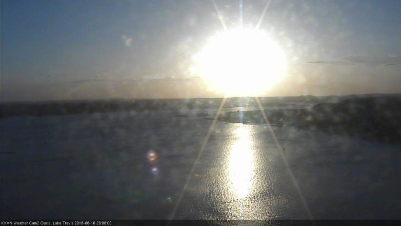Lake Travis webcam, June 16, 2018 7:10 PM CT