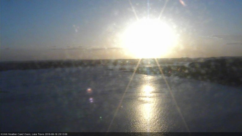 Lake Travis webcam, June 16, 2018 7:15 PM CT