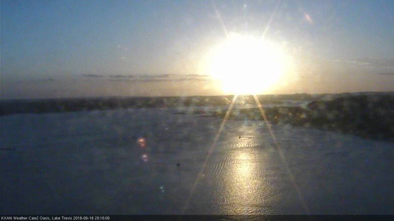 Lake Travis webcam, June 16, 2018 7:20 PM CT