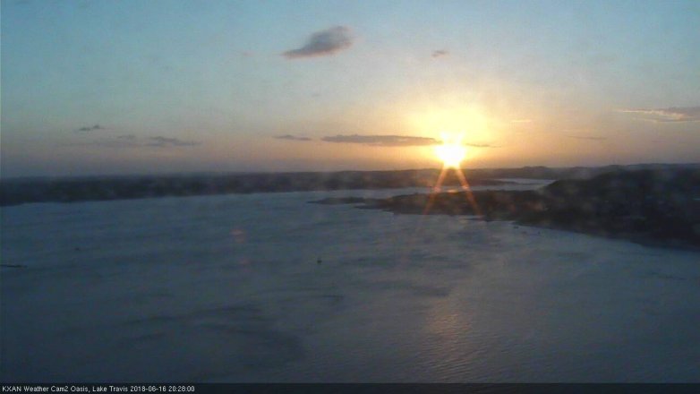 Lake Travis webcam, June 16, 2018 7:30 PM CT