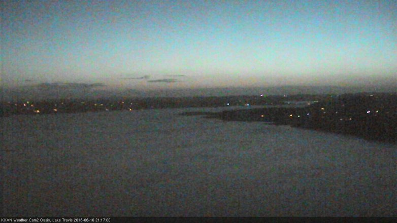 Lake Travis webcam, June 16, 2018 8:20 PM CT