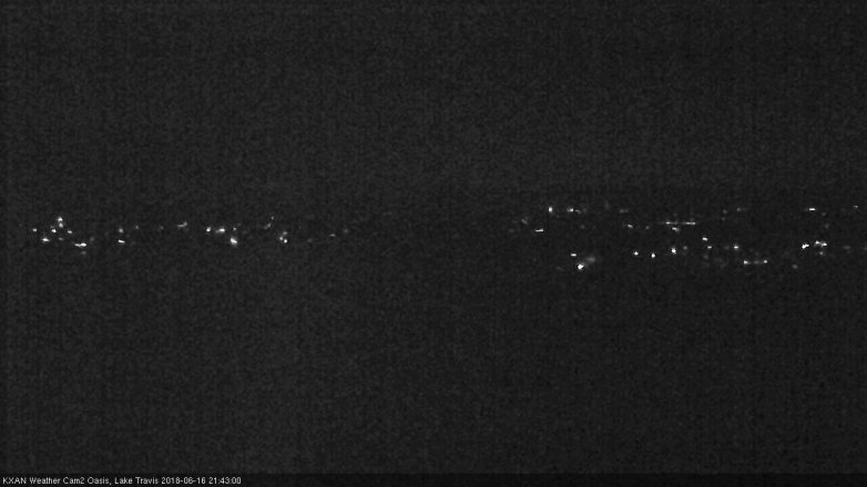 Lake Travis webcam, June 16, 2018 8:45 PM CT