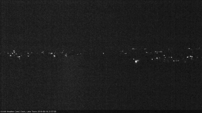 Lake Travis webcam, June 16, 2018 9:00 PM CT