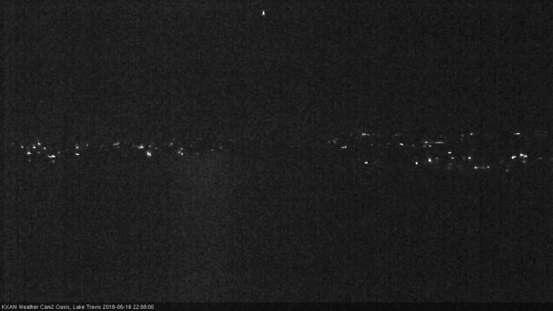 Lake Travis webcam, June 16, 2018 9:10 PM CT