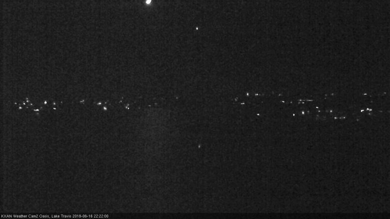 Lake Travis webcam, June 16, 2018 9:25 PM CT