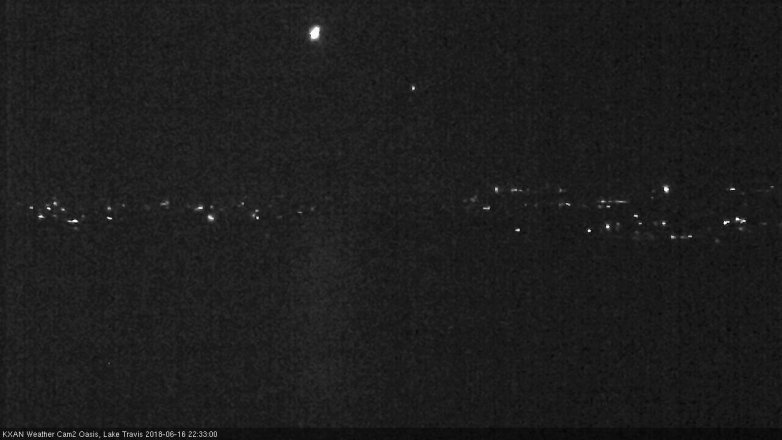 Lake Travis webcam, June 16, 2018 9:35 PM CT