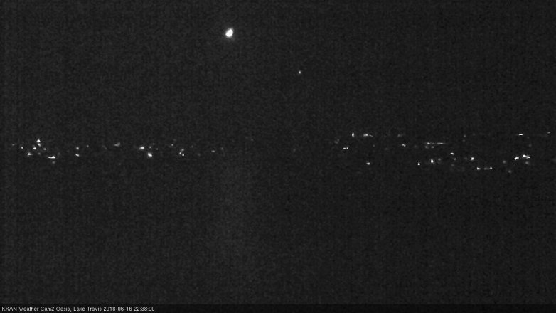 Lake Travis webcam, June 16, 2018 9:40 PM CT