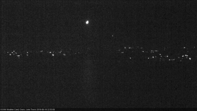 Lake Travis webcam, June 16, 2018 9:55 PM CT
