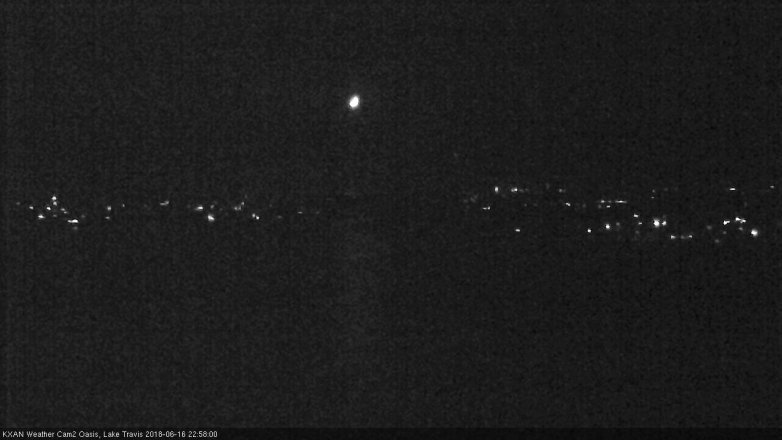 Lake Travis webcam, June 16, 2018 10:00 PM CT
