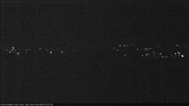Lake Travis webcam, June 16, 2018 10:30 PM CT