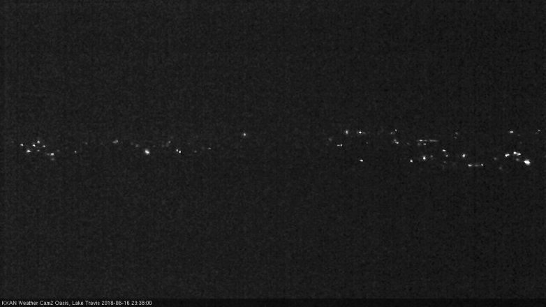 Lake Travis webcam, June 16, 2018 10:40 PM CT