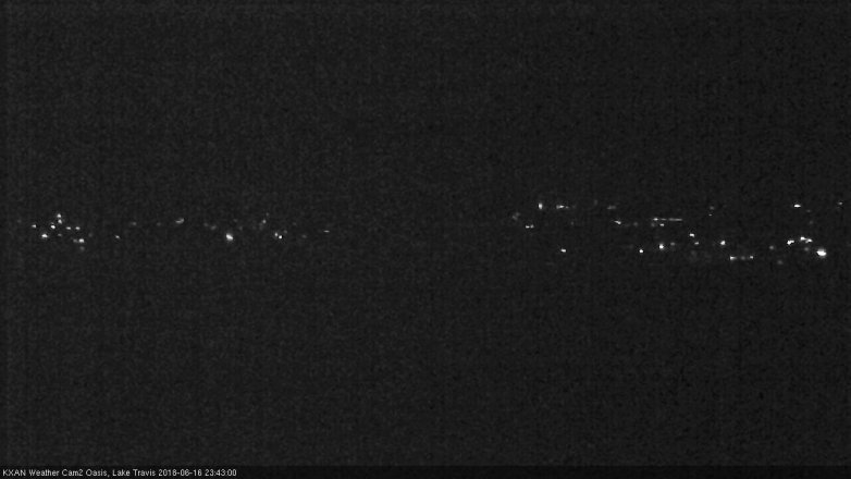 Lake Travis webcam, June 16, 2018 10:45 PM CT