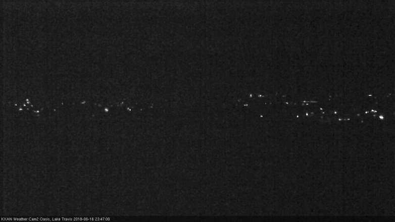 Lake Travis webcam, June 16, 2018 10:50 PM CT
