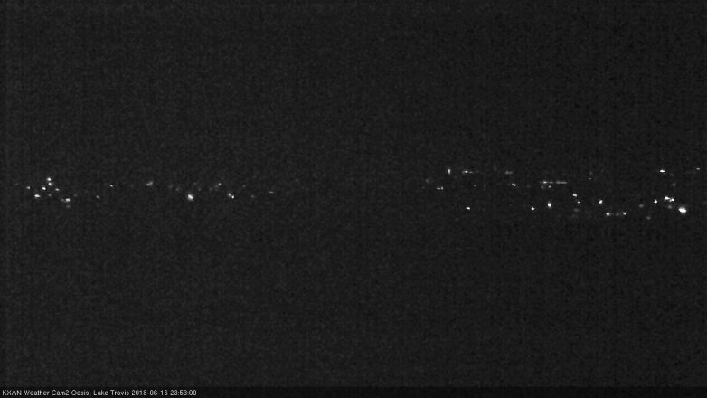 Lake Travis webcam, June 16, 2018 10:55 PM CT