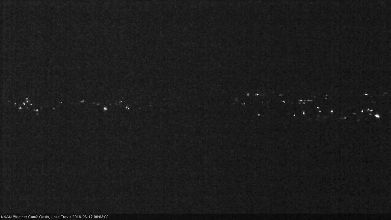 Lake Travis webcam, June 16, 2018 11:05 PM CT