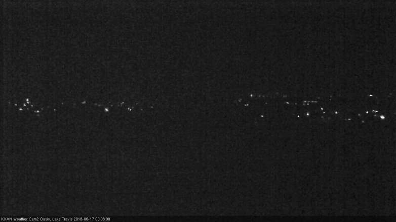 Lake Travis webcam, June 16, 2018 11:10 PM CT