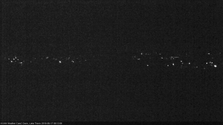 Lake Travis webcam, June 16, 2018 11:15 PM CT