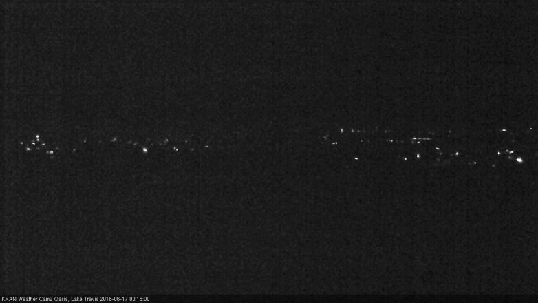 Lake Travis webcam, June 16, 2018 11:20 PM CT