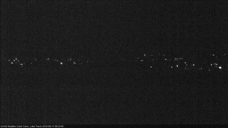 Lake Travis webcam, June 16, 2018 11:25 PM CT