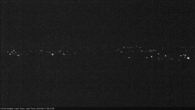 Lake Travis webcam, June 16, 2018 11:40 PM CT
