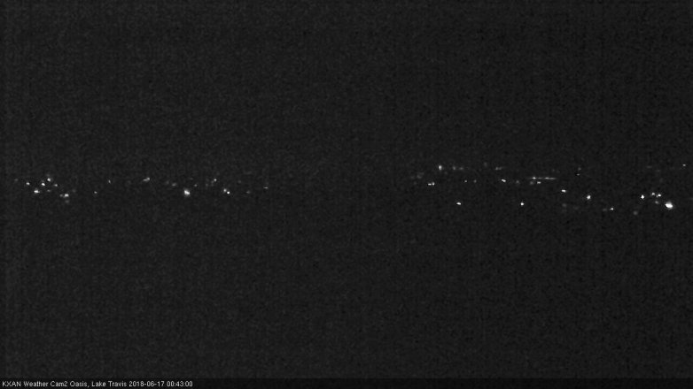 Lake Travis webcam, June 16, 2018 11:45 PM CT