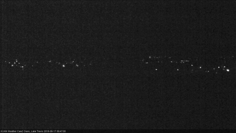 Lake Travis webcam, June 16, 2018 11:50 PM CT