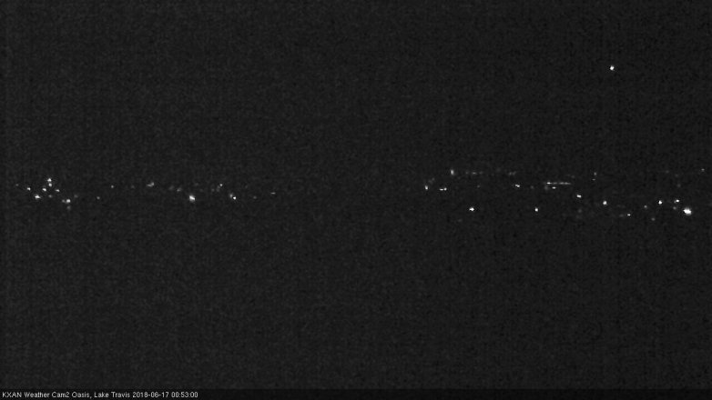 Lake Travis webcam, June 16, 2018 11:55 PM CT