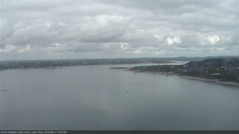 Lake Travis webcam, June 17, 2018 9:05 AM CT