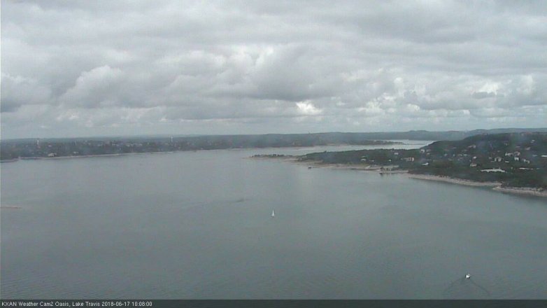 Lake Travis webcam, June 17, 2018 9:10 AM CT