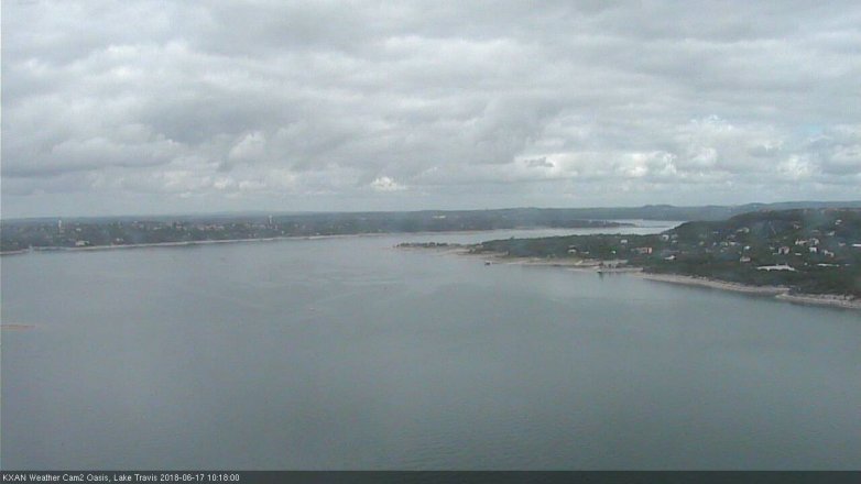 Lake Travis webcam, June 17, 2018 9:20 AM CT