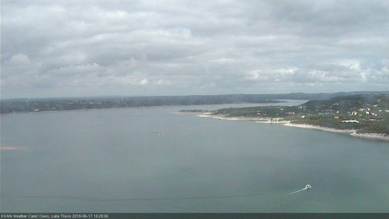 Lake Travis webcam, June 17, 2018 9:30 AM CT