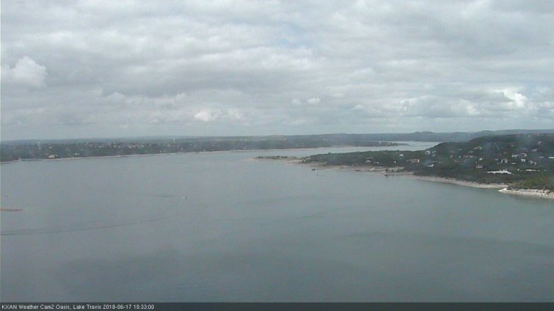 Lake Travis webcam, June 17, 2018 9:35 AM CT