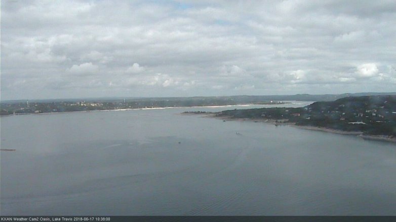 Lake Travis webcam, June 17, 2018 9:40 AM CT