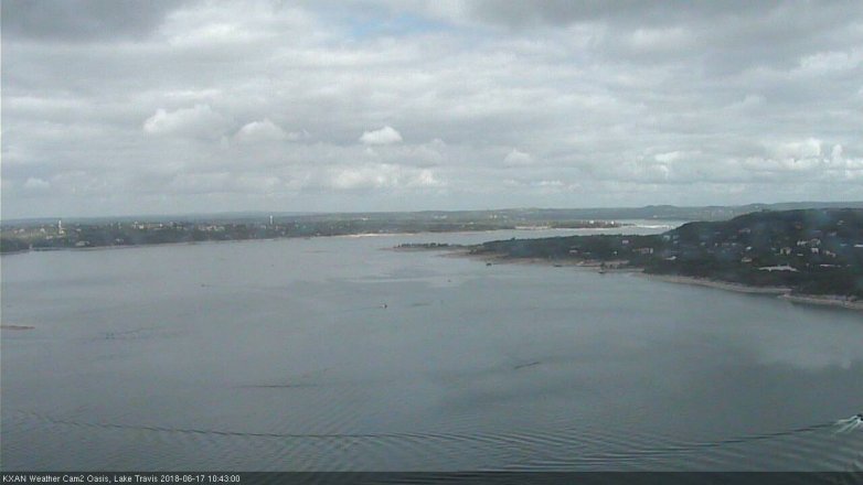 Lake Travis webcam, June 17, 2018 9:45 AM CT