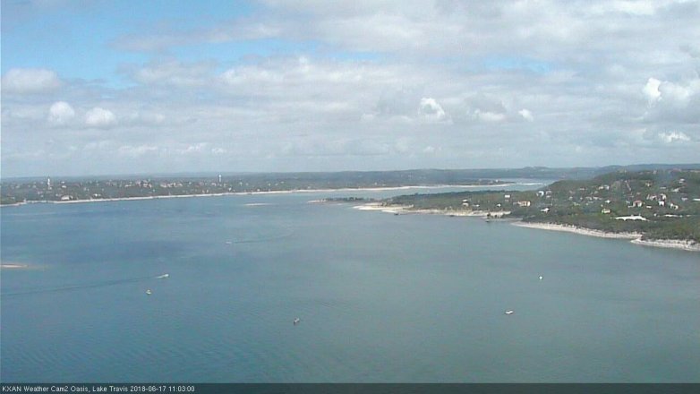 Lake Travis webcam, June 17, 2018 10:05 AM CT
