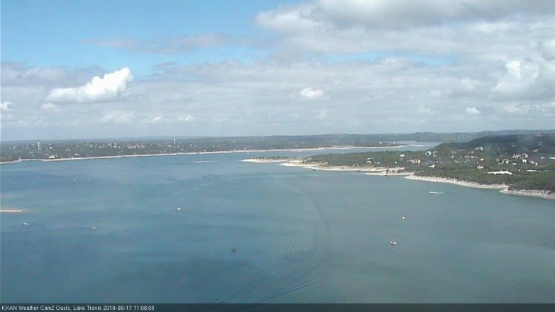 Lake Travis webcam, June 17, 2018 10:10 AM CT