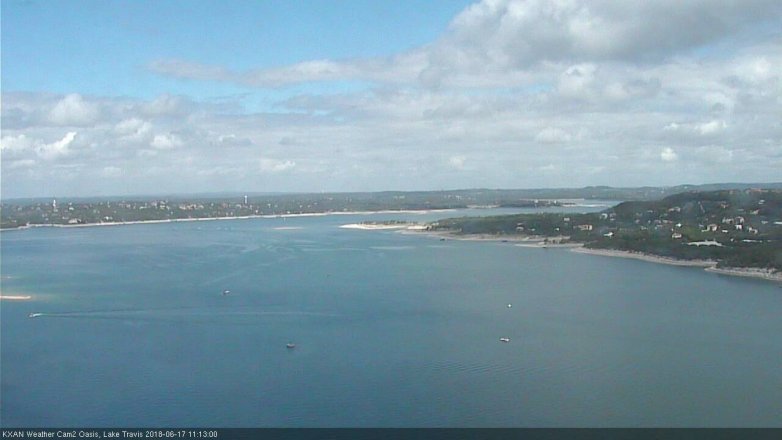 Lake Travis webcam, June 17, 2018 10:15 AM CT