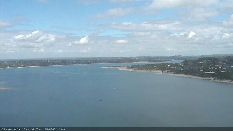 Lake Travis webcam, June 17, 2018 10:25 AM CT