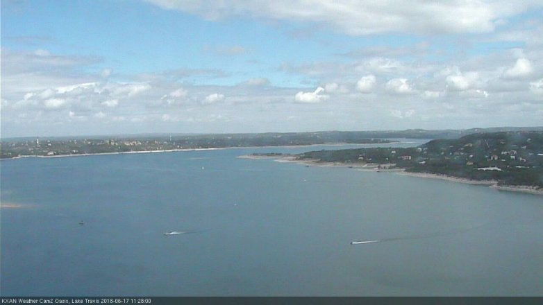 Lake Travis webcam, June 17, 2018 10:30 AM CT