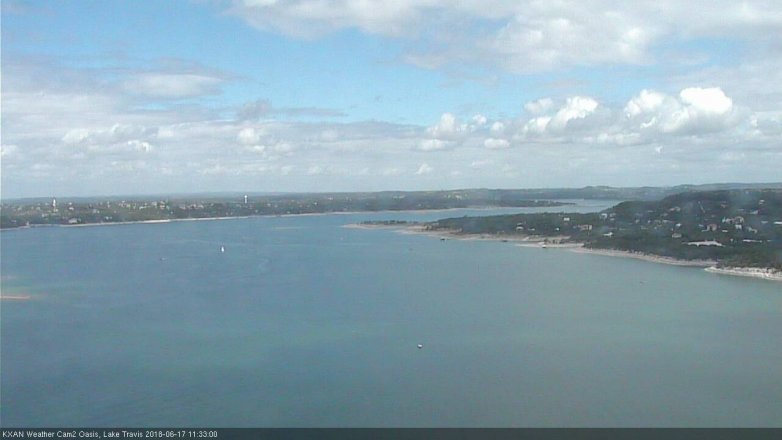 Lake Travis webcam, June 17, 2018 10:35 AM CT