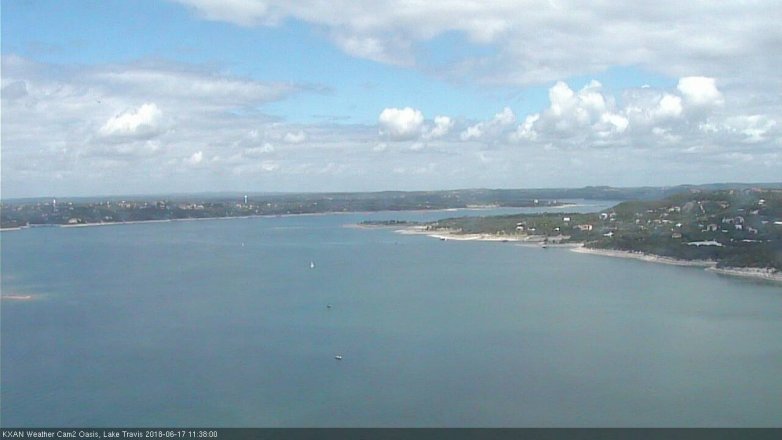 Lake Travis webcam, June 17, 2018 10:40 AM CT