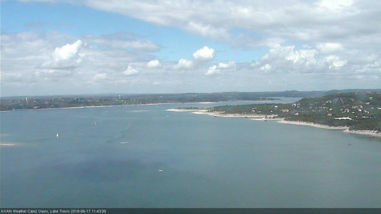 Lake Travis webcam, June 17, 2018 10:45 AM CT