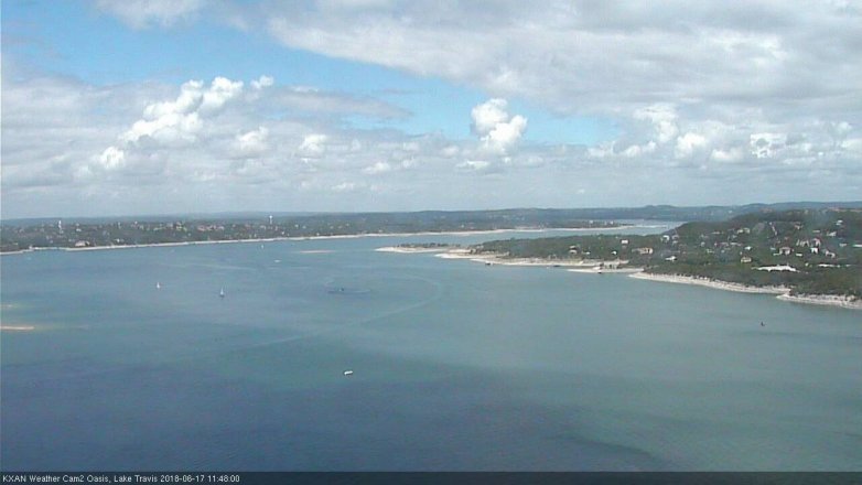 Lake Travis webcam, June 17, 2018 10:50 AM CT