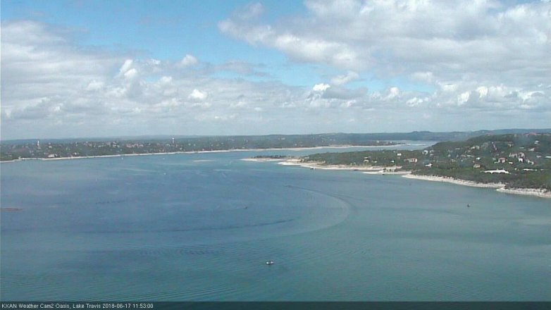 Lake Travis webcam, June 17, 2018 10:55 AM CT
