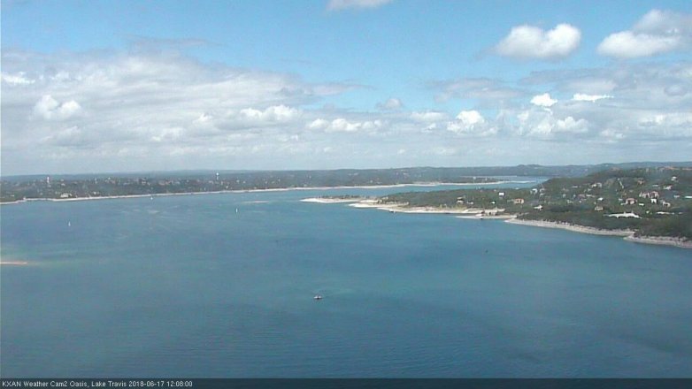 Lake Travis webcam, June 17, 2018 11:10 AM CT