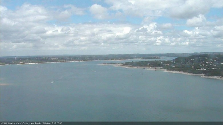 Lake Travis webcam, June 17, 2018 11:30 AM CT
