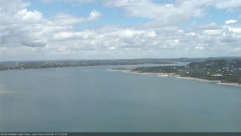 Lake Travis webcam, June 17, 2018 11:35 AM CT