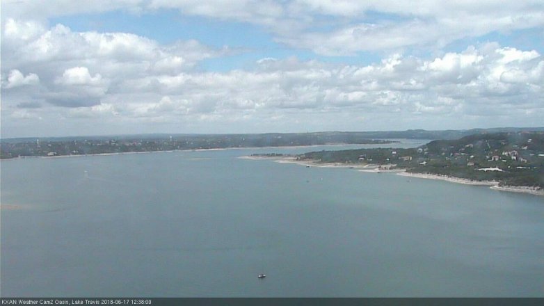 Lake Travis webcam, June 17, 2018 11:40 AM CT