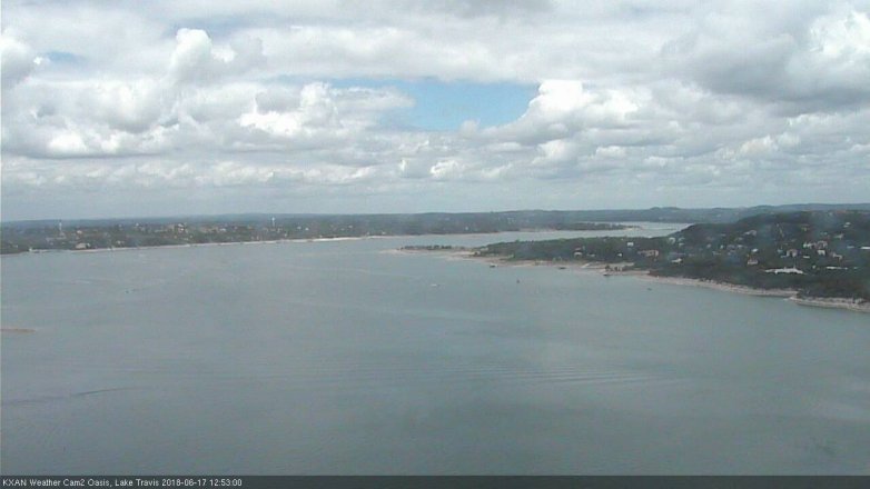 Lake Travis webcam, June 17, 2018 11:55 AM CT