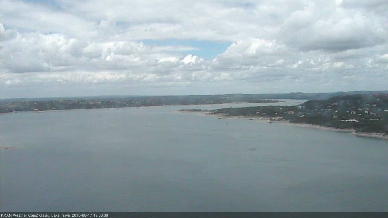 Lake Travis webcam, June 17, 2018 12:00 PM CT